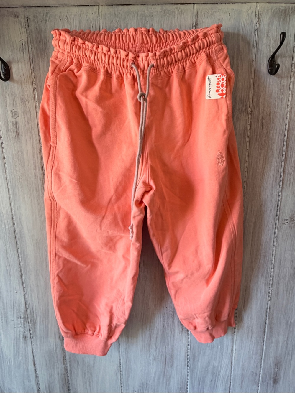 FP Movement by Free People Flutter Cropped Joggers in Fruit Punch